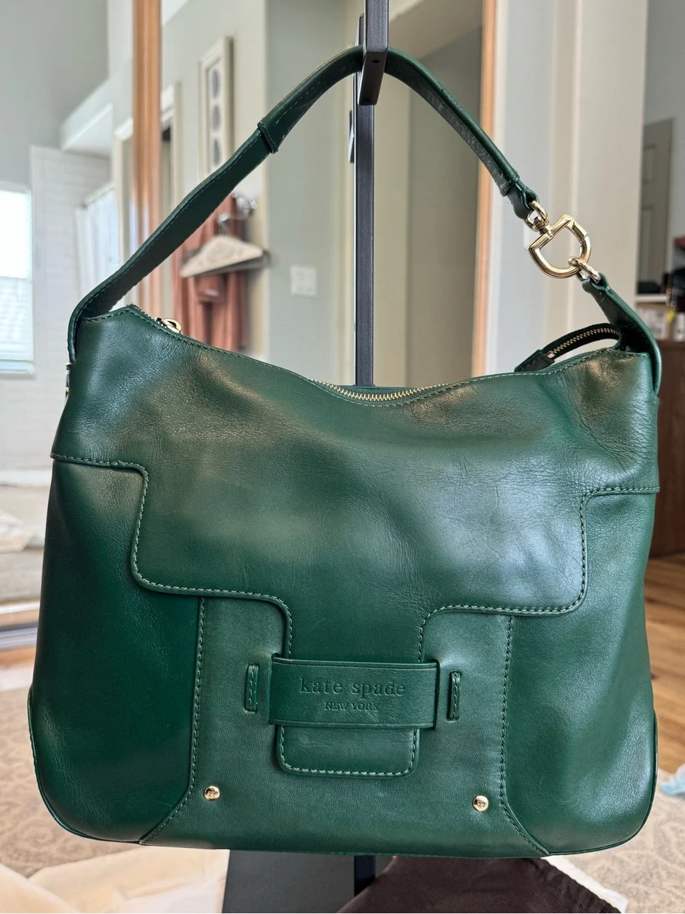 kate spade Emerald Green Leather Shoulder Bag
